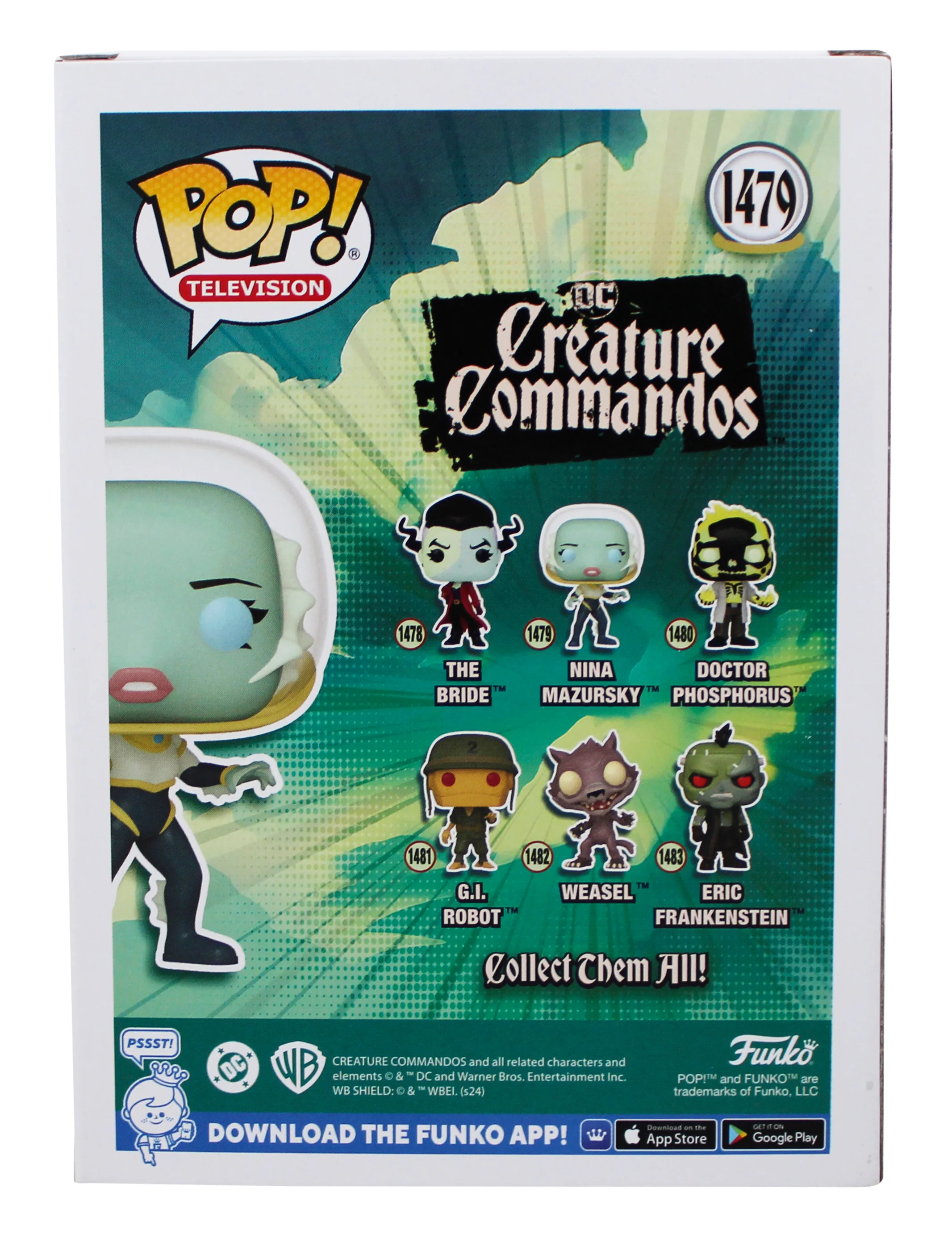 Zoe Chao Signed DC Creature Commandos Nina Mazursky Funko Pop Vinyl Figure BAS - Image 5