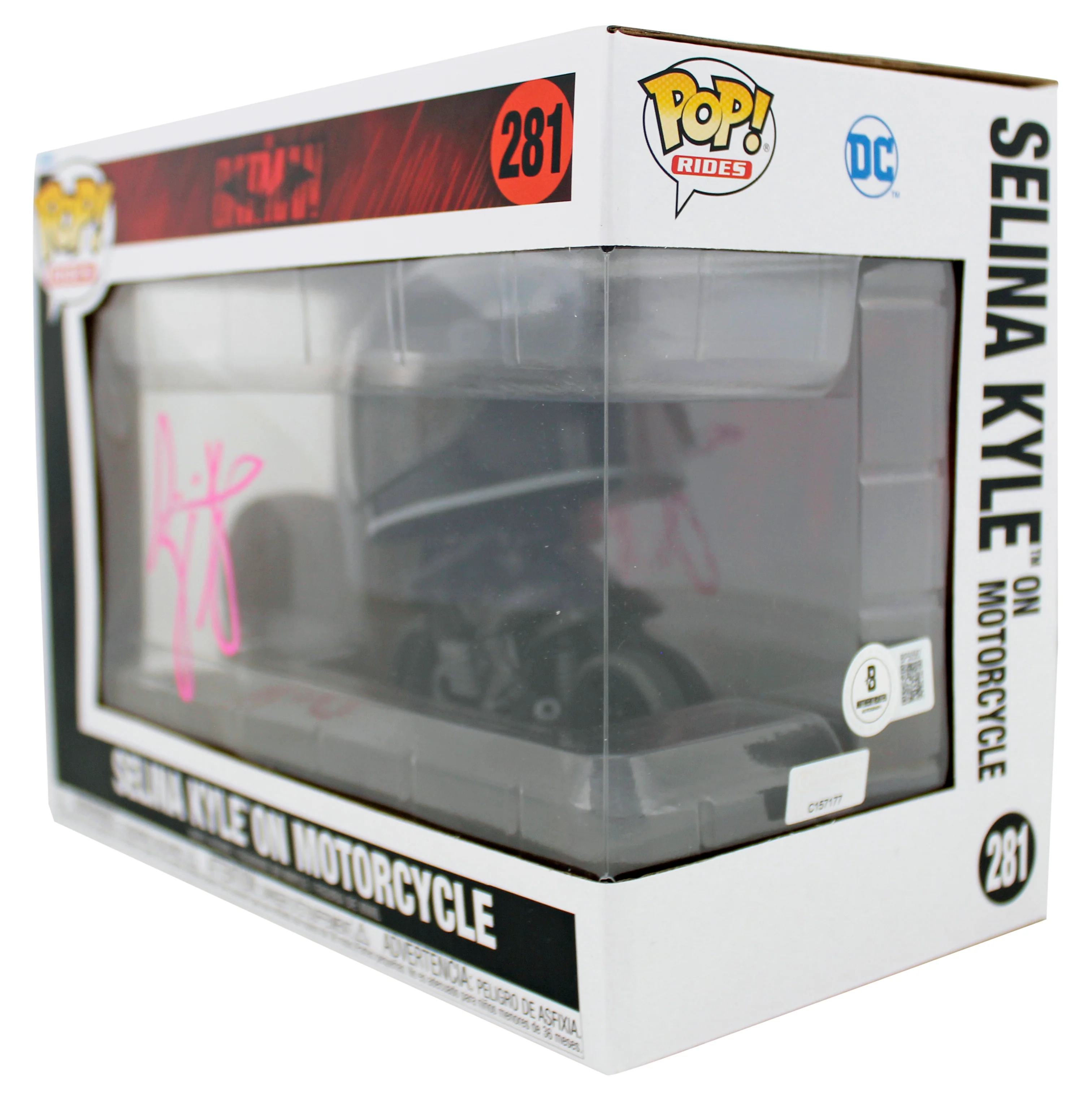 Zoe Kravitz Batman Signed Selina Kyle On Motorcycle Funko Pop Vinyl Figure BAS - Image 3